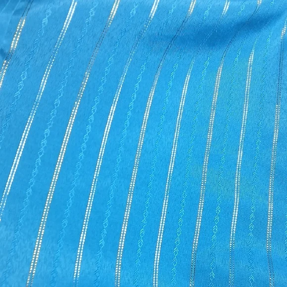 Blue Striped Men's Casual Shirt - Picture 8 of 8